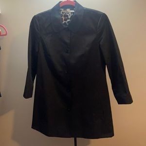 Black DKNY spring coat
